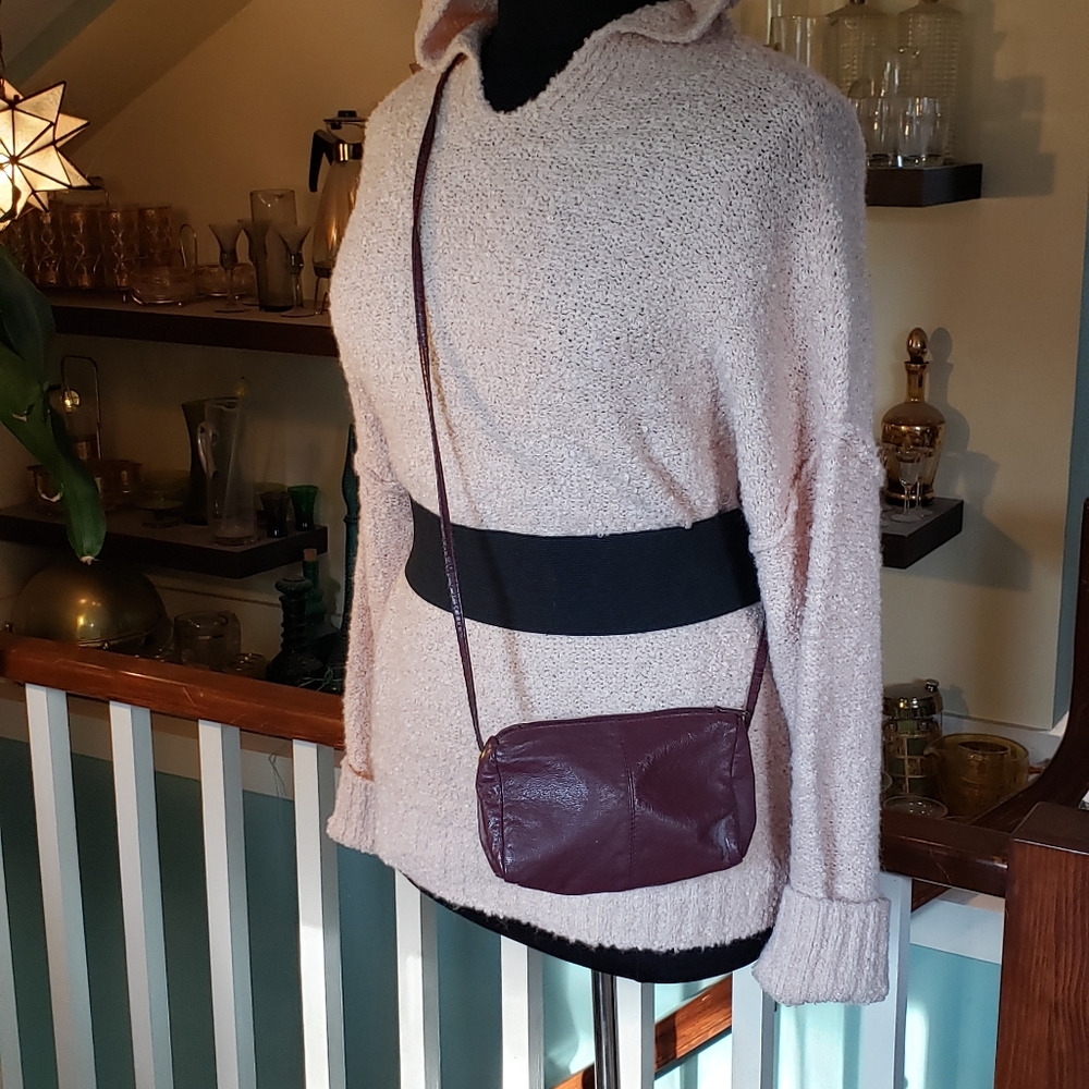 Crossbody Wine Colored Mini Bag
